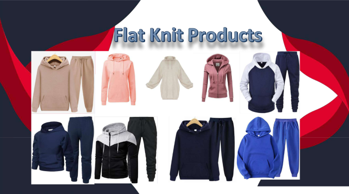 Custom Flat Knit Products – Clothing Manufacturer Blank label for Flat Knit Products in garment production.
